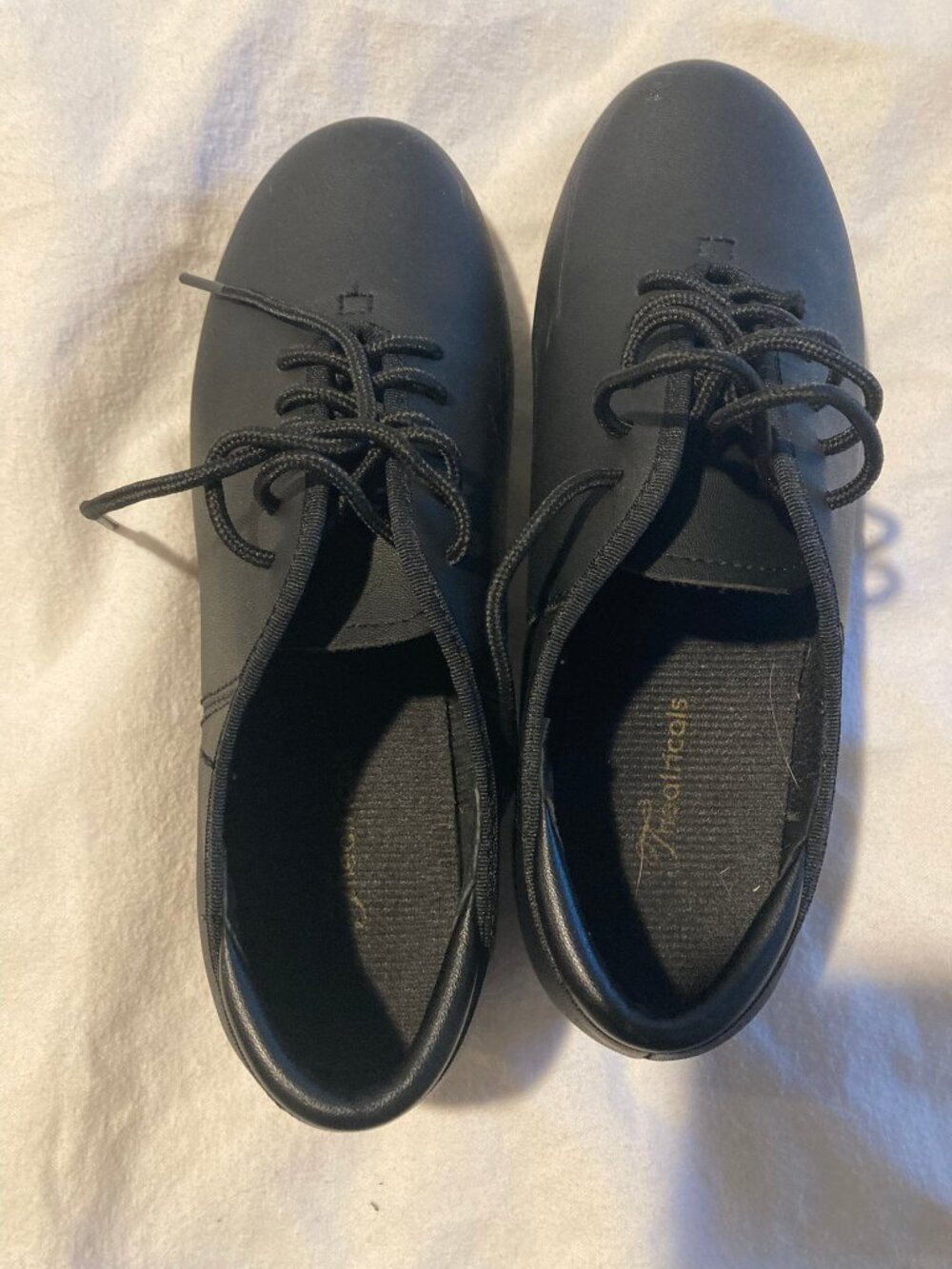 Adult Theatricals T9500 Black Lace up Tap Shoes Size 5.5